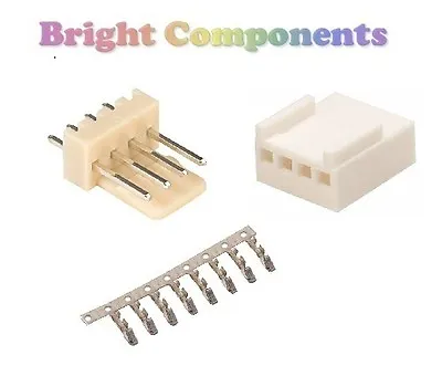 5x 4-Way 2.54mm / 0.1  PCB Connector Kit (Molex KK Style) - 1st CLASS POST • £2.14