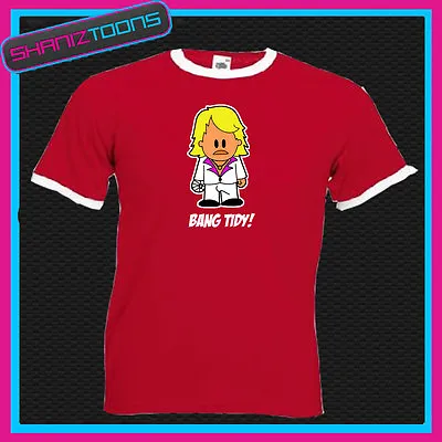 Keith Lemon Inspired Bang Tidy! Ringer Retro Funny Tshirt • £14.70