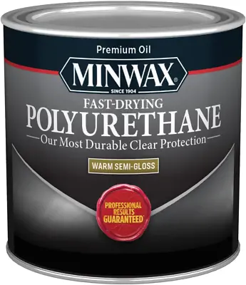 Fast Drying Polyurethane Protective Wood Finish Clear Semi-Gloss ½ Pint • $13.35