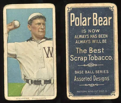 T206 Germany Schaefer Washington ~~ PR/FR Condition ~~ Polar Bear Back • $59.99