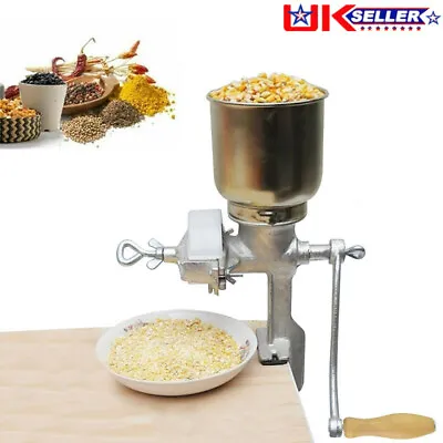 £24.99 • Buy Hand Grain Grinder Mill Hopper Cereal Corn Oats Flour Coffee Food Wheat Machine