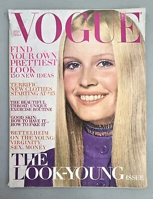 AUGUST 1970 VOGUE Vintage Fashion Magazine - Francoise Hardy - Gunilla Lindblad • $26.99