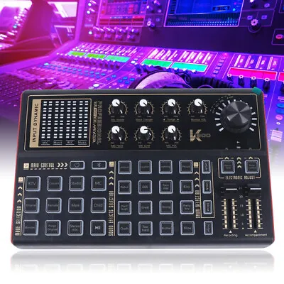 Bluetooth Sound Mixer Audio Sound Card Mixer Board Live Streaming Voice Changer • $42