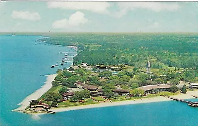 Vintage Alabama Chrome Postcard Point Clear On Mobile Bay Peninsula Aerial • $0.99