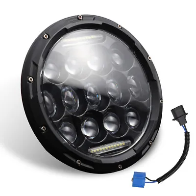7  LED Motorcycle Headlight Projector Headlight Hi/Lo Light For Motorbike Lamp • £17.97
