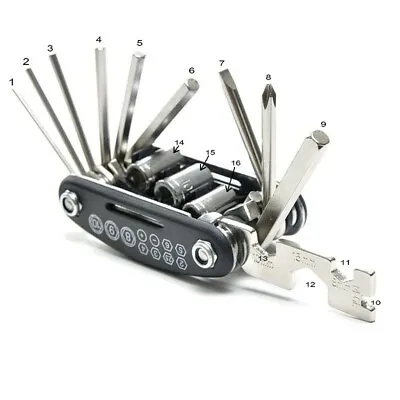 Parts Motorcycle Repair Tool Set Hex Wrench+Screwdrivers+Allen Key+Nuts For Moto • $18.20