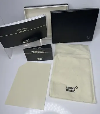 Original Montblanc Empty Box Complete Set S Leather Wallet/Goods Collectible8376 • $55