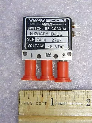$23.97 • Buy NEW Wavecom Loral 8020-A0-A1D-4C0 SMA RF Coaxial Transfer Switch SPDT 28VDC