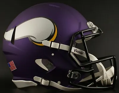 MINNESOTA VIKINGS NFL Riddell SPEED Full Size Authentic Football Helmet • $299.99