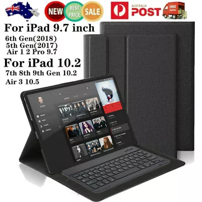 Smart Case With Bluetooth Keyboard Cover For IPad 7/8th 6th&5th Gen Mini Air 4th • $37.90