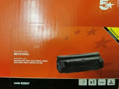 £29.99 • Buy 5 Star Compatible Laser Toner Cartridge Samsung MLT-D1052L Sealed
