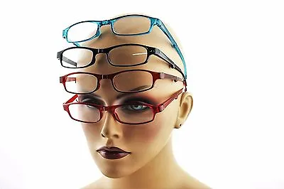 $8.95 • Buy 4 Pair Lot Folding Reading Glasses Compact Readers Strength Men Women Pack New