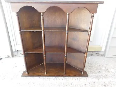 Gorgeous Vintage 3 Tier Wood Corner Shelf • $39.99