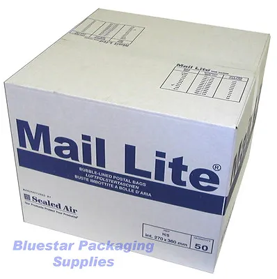 100 Mail Lite White A/000 JL000 Padded Envelopes 110 X 160mm • £11.80