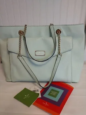 Kate Spade Exotic Halsey Tote Mint Splash Handbag • $76