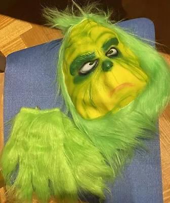 Grinch Mask And Gloves • $40