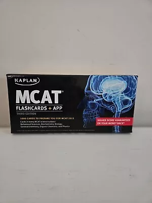 Kaplan Test Prep MCAT Flashcards + App 3rd Ed. 1000 Cards In Science Subjects  • $8