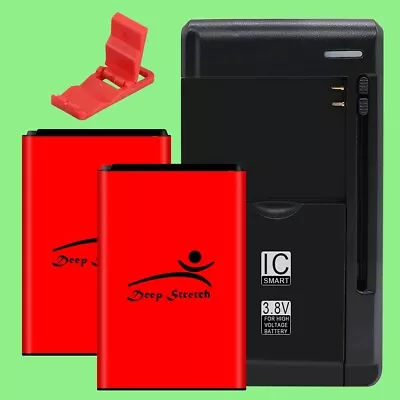 Large Power 2x 3270mAh Durable Battery Charger F Verizon LG Lucid 2 VS870 Phone • $46.86