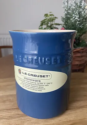 Le Creuset Stoneware Ink Blue Utensil Jar1.1L NEW RRP£30.00 • £22.99