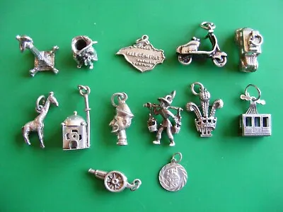 Za Vintage Sterling Silver Charms Charm Toby Giraffe Taxi Scooter Punch Canon • £9.99