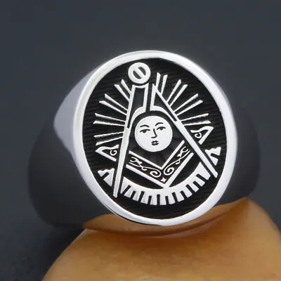 Vintage Past Masters Mason Masonic Fraternity Sterling Silver Ring • $89