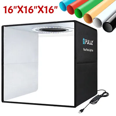 PULUZ LED Photo Studio Light Box Portable Folding Photography Shooting Tent Kit • $39.99
