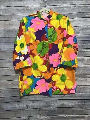 Vintage Mid Century Retro Ladies Button Up  Mode-o-day  Shirt Top • $19.99