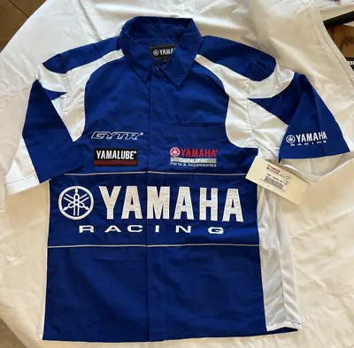 Yamaha Racing Pit Crew Shirt Men Motocross Collared Short Sleeve GYTR BRAND NEW • $75