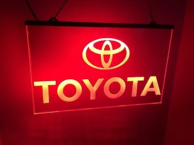 Toyota LED Neon Light Sign Man Cave Garage Game Room  Bar • $34.88