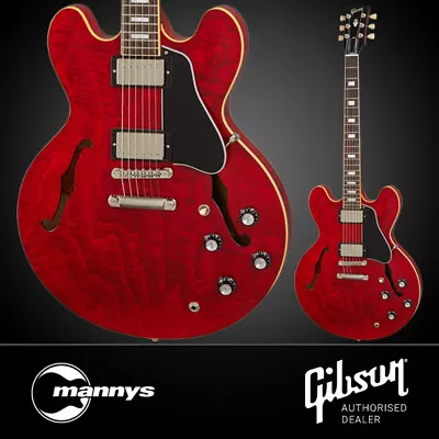 Gibson ES-335 Figured (Sixties Cherry) Inc Hard Shell Case • $7659