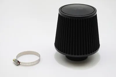 1320 Performance 4 Inch Universal Air Filter Cone Reusable Short Black • $26.99