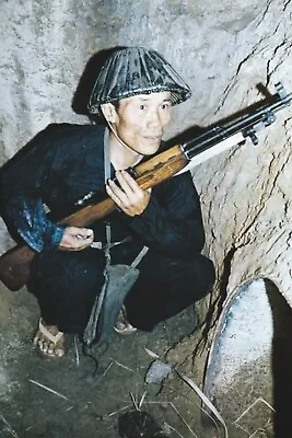 Vietnam  War  Photos --   VC  Soldier In  Tunnel.. • $3.99