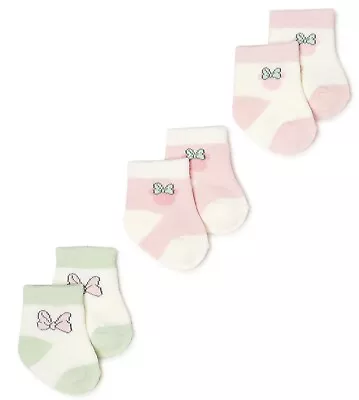 Minnie Mouse Baby Girls Socks 3-Pack NWT 6/12 Months • $3.99