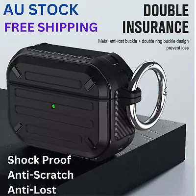 Shockproof Armor Protective Case Keychain Cover Apple Airpods Pro/Pro2 Airpods3 • $10.99