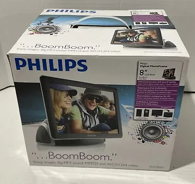 NEW NIOB Philips SPF4080P/G7 8-Inch BoomBoom PhotoFrame And Gadget Hub - Rare • $79.99