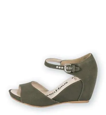 Explore Vegan Wedge In Army Green By Olsenhaus Size 5679 Available • $79.99