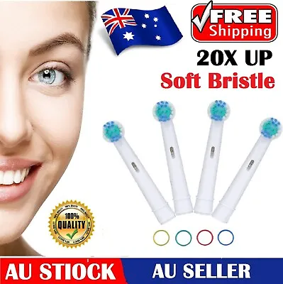 Replacement Electric Soft Bristle Toothbrush Heads Compatible Oral B Brush Head • $13.99