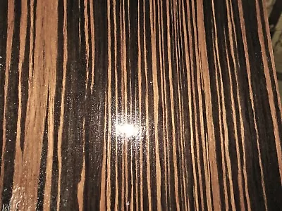 Ebony Macassar Composite Wood Veneer 24  X 24  Raw No Backing 1/40  Thick VH1822 • $27.50