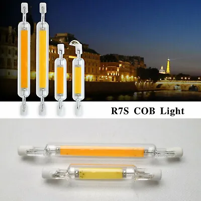 Dimmable LED R7S Glass Tube Bulb Light COB 78 118mm Halogen Lamp SS775 220V-240V • $3.84