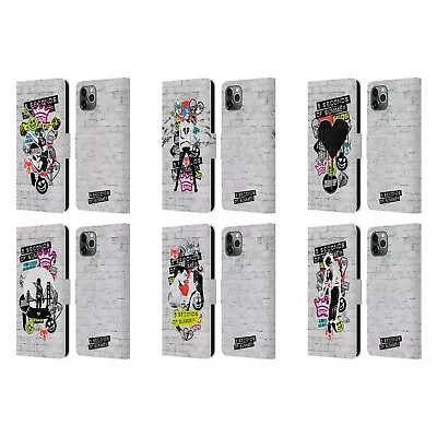 5 SECONDS OF SUMMER STICKER BOMB LEATHER BOOK CASE FOR APPLE IPHONE PHONES • $22.95