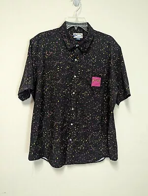Pit Viper AOP Print Mens Button Up Collar Golf Shirt BRIGHT Sz L  • $39.95