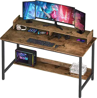 Computer Desk With Shelves 43 Inch Gaming Writing Desk • $82.99