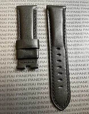 $114 • Buy 24MM OEM Panerai Black Calf Strap For Deployant Buckle