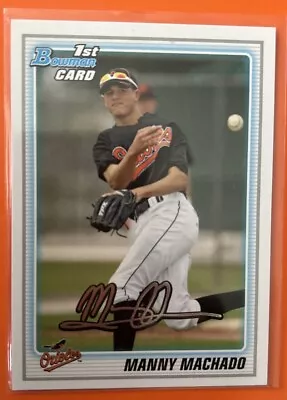 Manny Machado 2010 Bowman 1st Rookie RC BDPP80 • $5.99