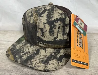 Trebark Bigwoods Camo SnapBack Mesh Rope Trucker Hat Northwest Territory NWT Y2K • $24.99