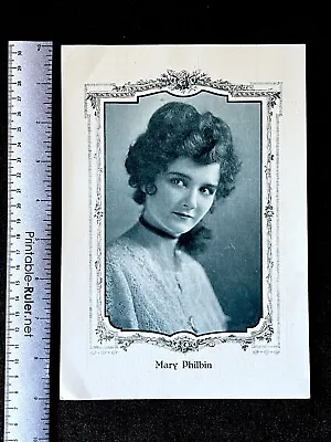 Mary Philbin Actress 1920 Ultra Rare JUMBO Card #4 Spanish READ • $125