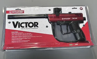 New Spyder Victor Semi-Auto Paintball Marker .68 Caliber Red  *DMG PKG* • $75
