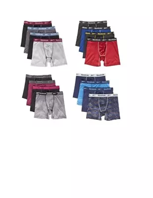 Reebok Men's Underwear Brief 4 Pack Performance Boxer (Core) • $18.50