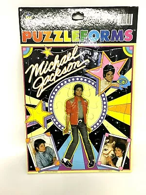 Vintage 1984  Michael Jackson  Puzzleforms By Colorforms Frame Tray Puzzle  • $12.95