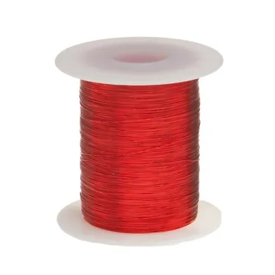 27 AWG Gauge Heavy Copper Magnet Wire 4 Oz 393' Length 0.0161  155C Red • $12.36